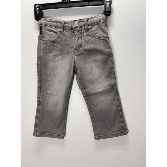 Armani Junior Kids Baby Boys  Denim Gray Jeans Sz 2A - Picture 1 of 15
